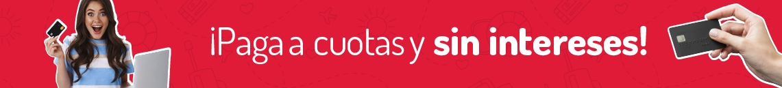 Paga a cuotas sin intereses